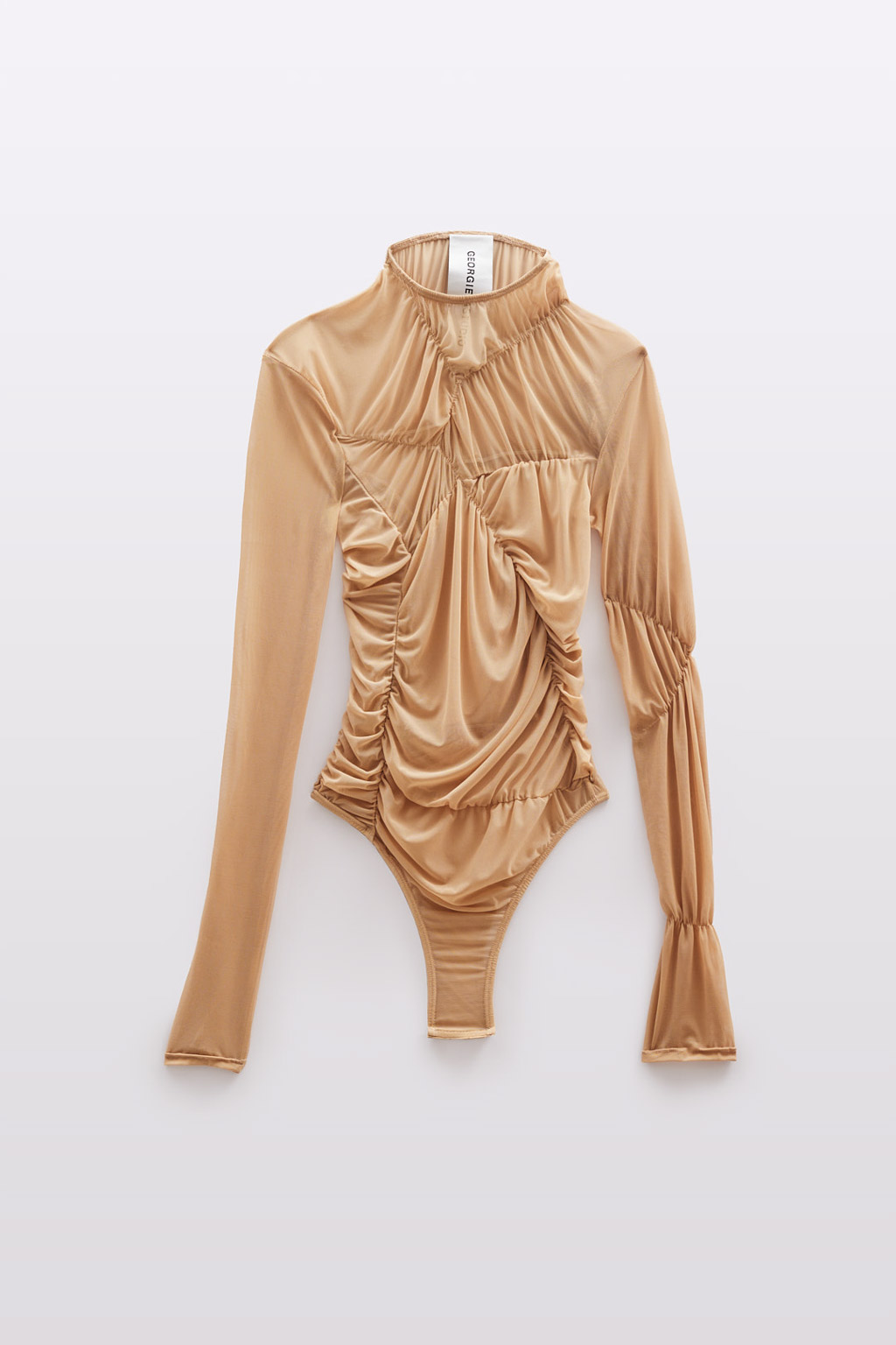 DRAPED ASYMETRIC BODYSUIT